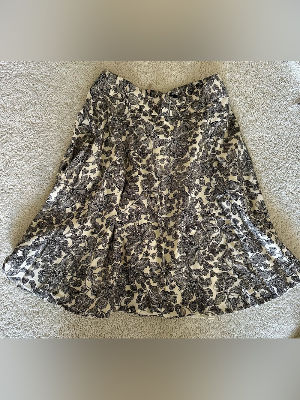 Premise Studios Floral Print A-Line Skirt